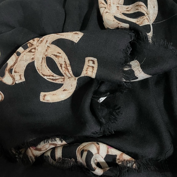 Chanel  Silk/Wool Wrap/Shawl Scarf. - Picture 16 of 16